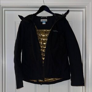 Kids’ Columbia Midnight Black Winter Outdoor Jacket w/Omiheat lining